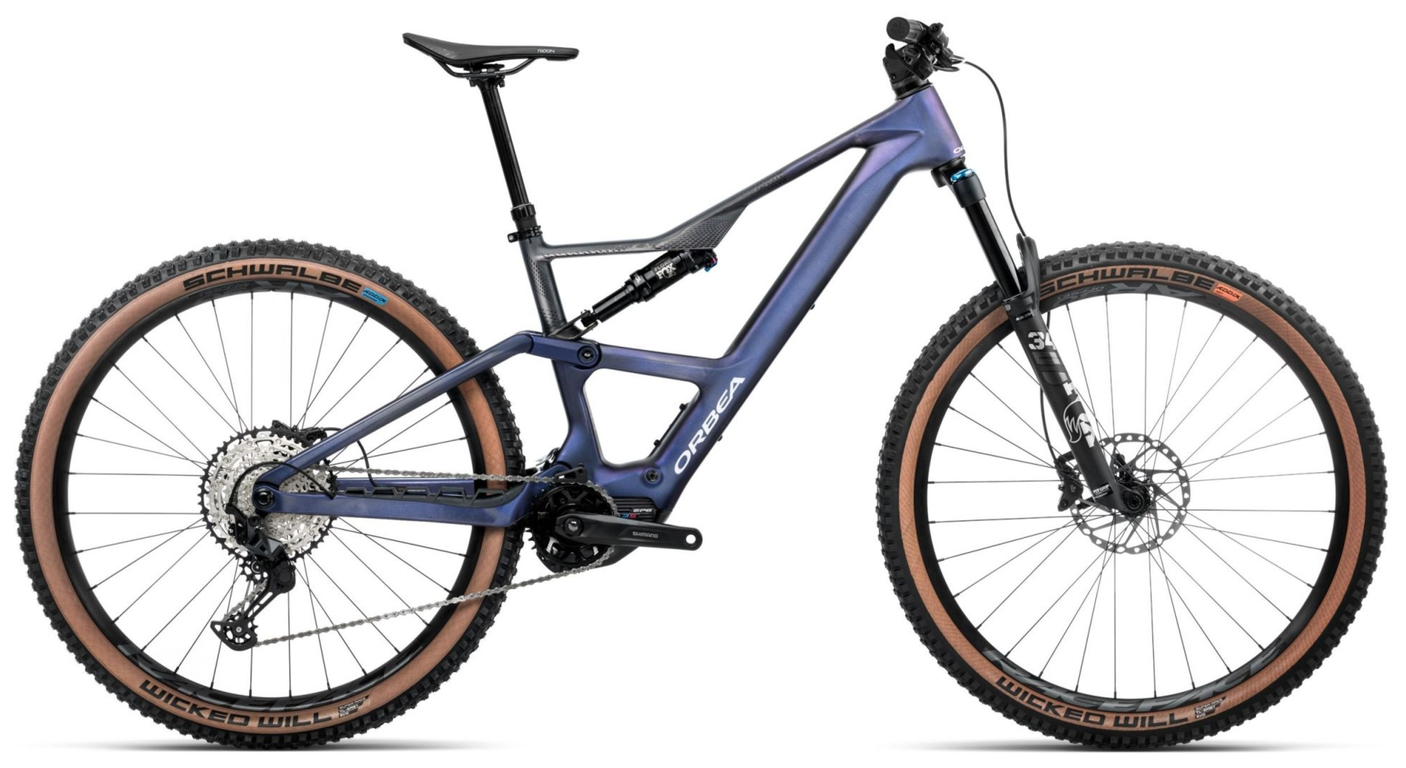 Orbea RISE SL M20 630W Tanzanite Carbon View - Carbon Raw (Matt)
