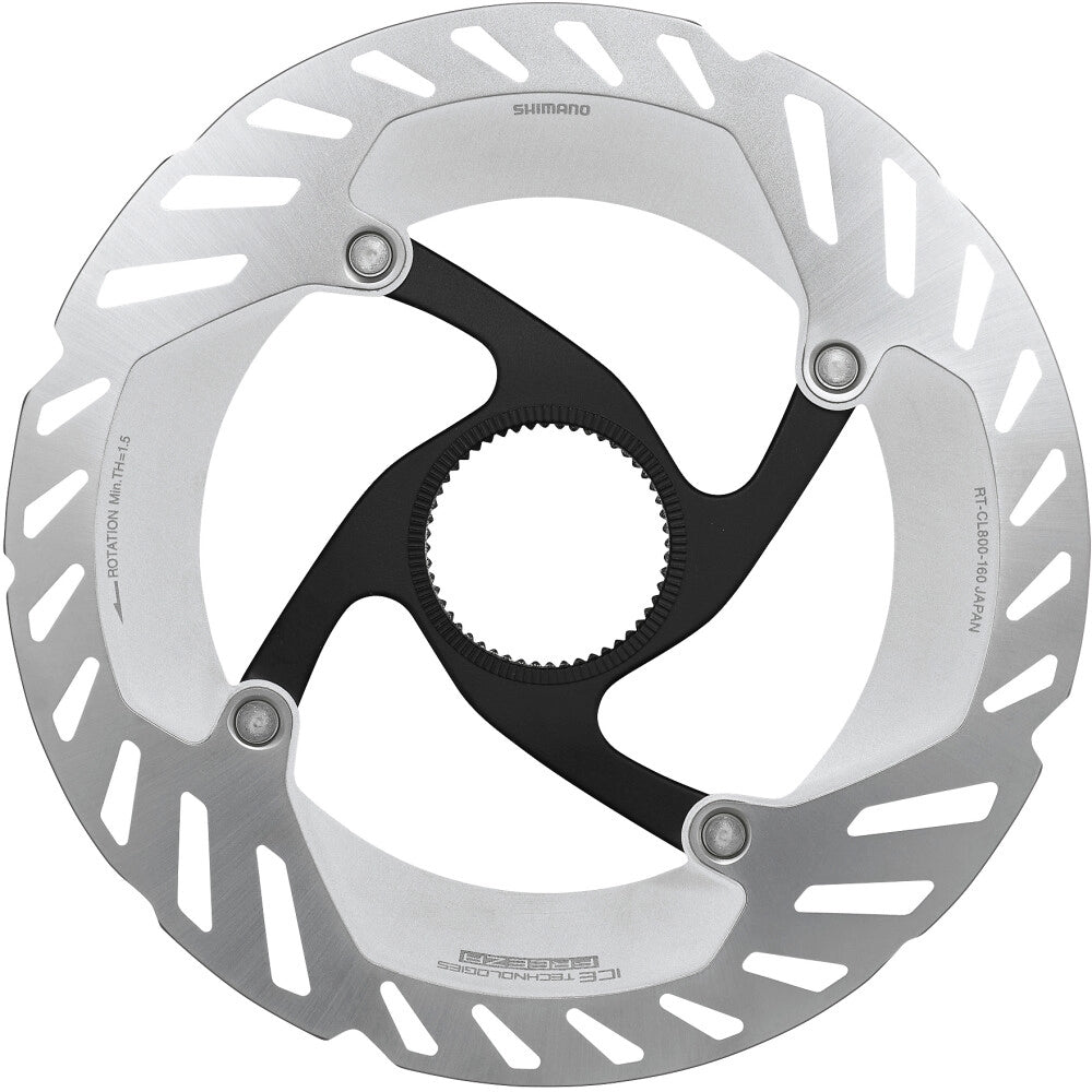 Shimano RT-CL800 Bremsscheibe Centerlock Verschlussring mit Außenverzahnung, 203mm