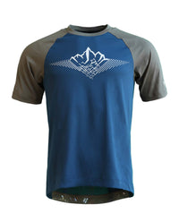 Zimtstern PureFlowz Shirt SS | Herren Radtrikot kurzarm | French Navy / Dusty Olive – aktuelle Variante