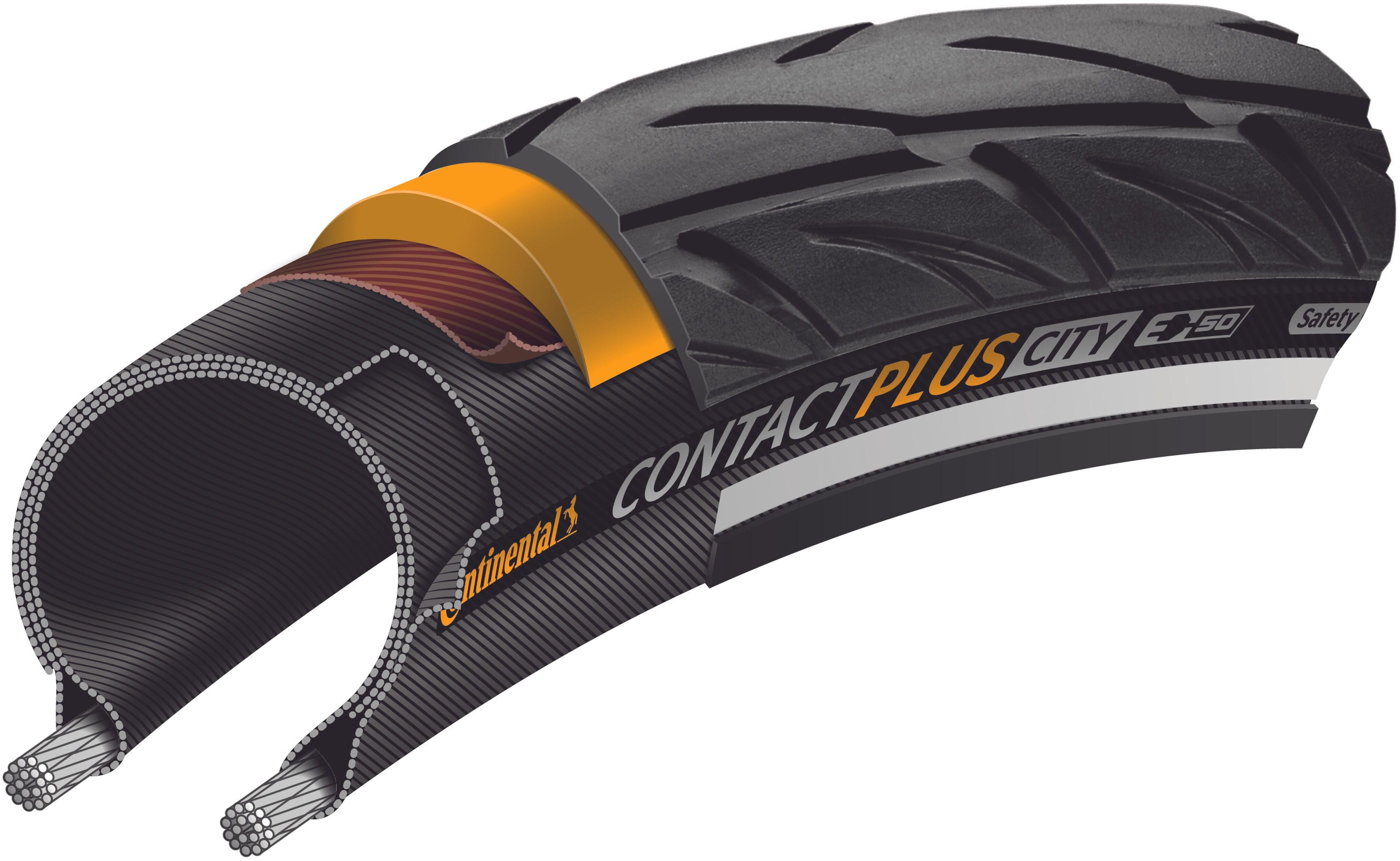 Continental Contact Plus City Drahtreifen 26x1.75