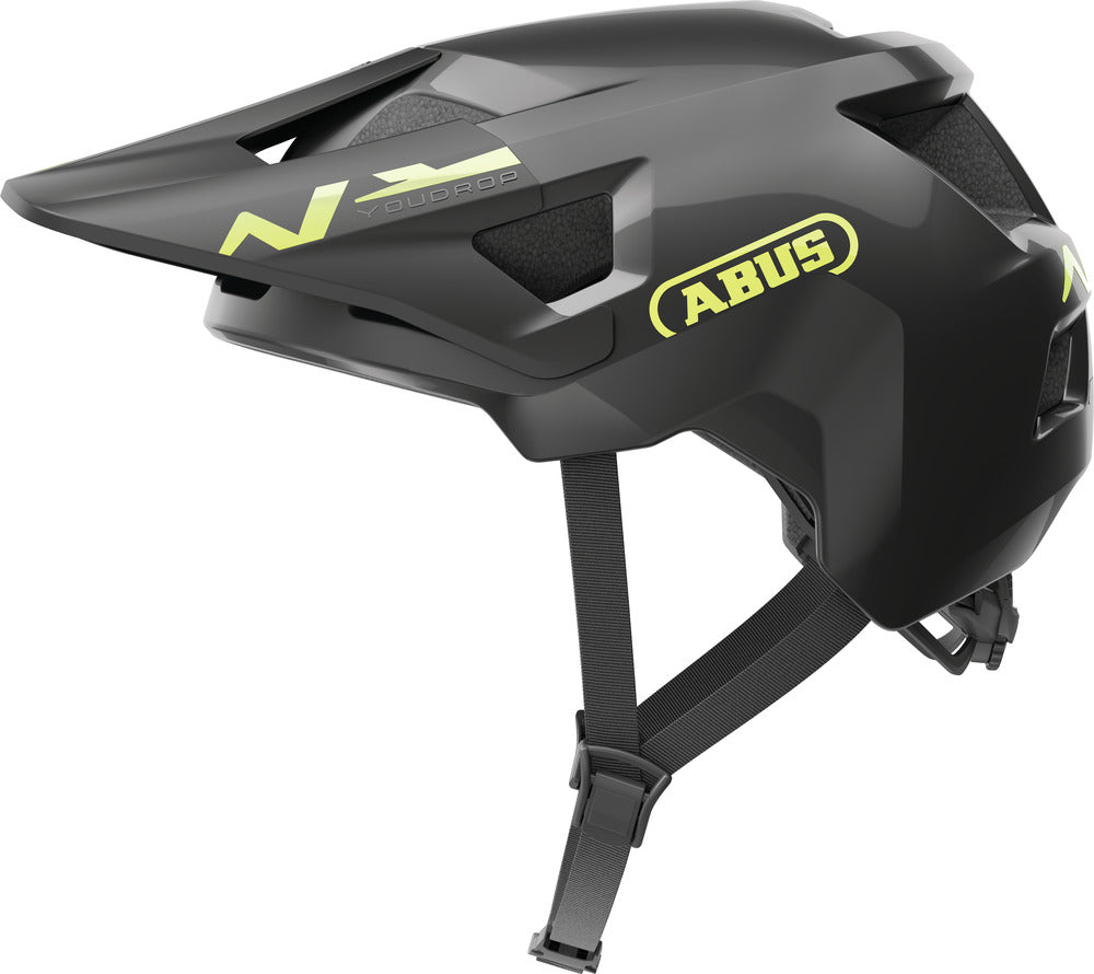 ABUS Youdrop Helm Kids shiny schwarz