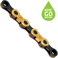 KMC X12 Kette 12-fach 126 Glieder gewachst  gold/schwarz – aktuelle Variante