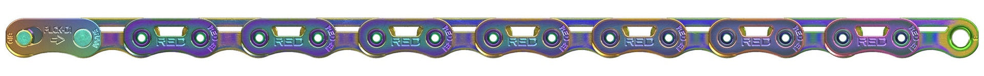 SRAM  E1 Flattop Kette w/ PowerLock  rainbow