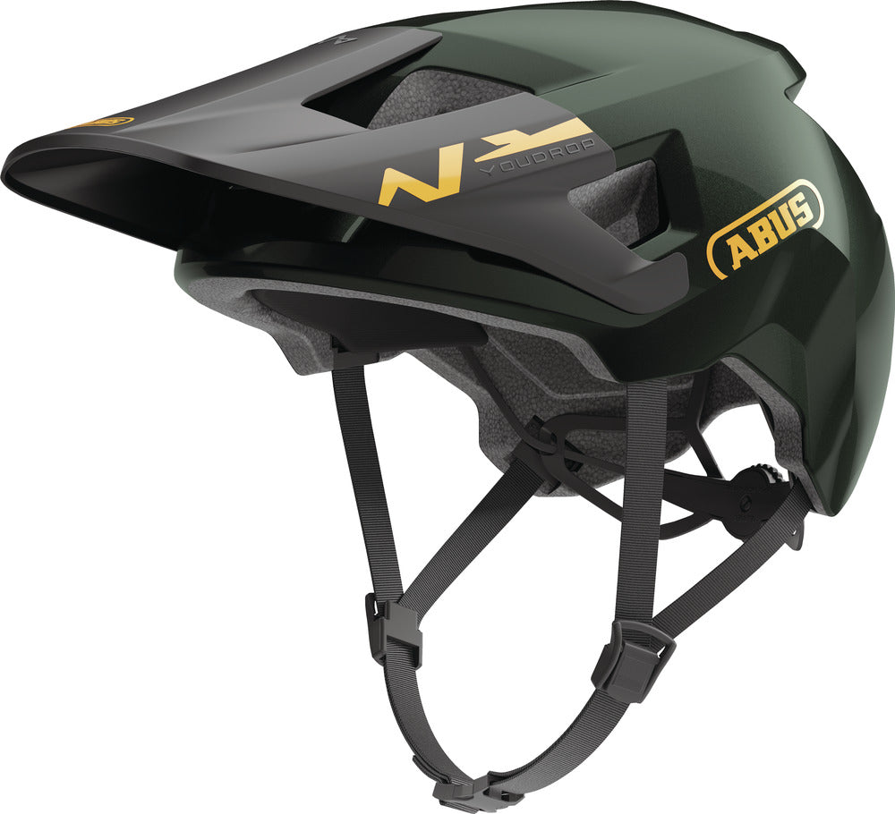 ABUS Youdrop Helm Kids moss grün