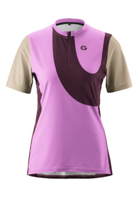 Gonso Adventure Jersey Halfzip richsoil/ wisteria/ jones | Damen Trikot kurzarm | richsoil/ wisteria/ jones – aktuelle Variante