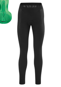 Gonso SITIVO Green Tight | Damen Fahrradhose lang | black/bright green – aktuelle Variante