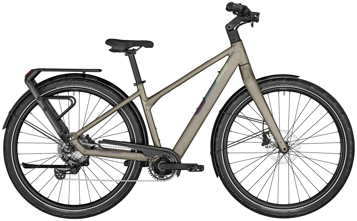 Bergamont E-Vitess Sport Lady Damen 360 shiny taupe brown