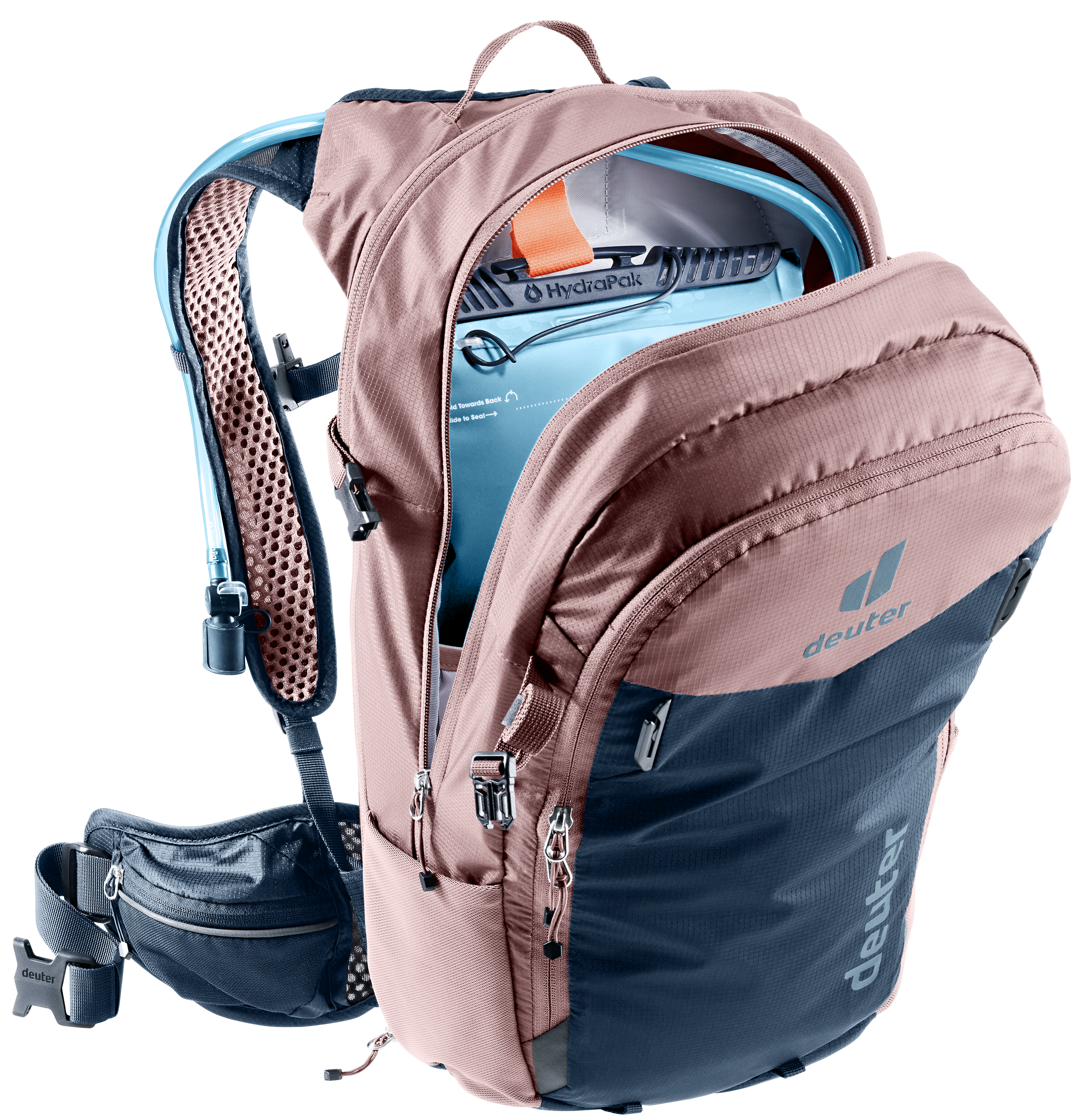 deuter Compact 14+3 Fahrradrucksack ink-ashrose