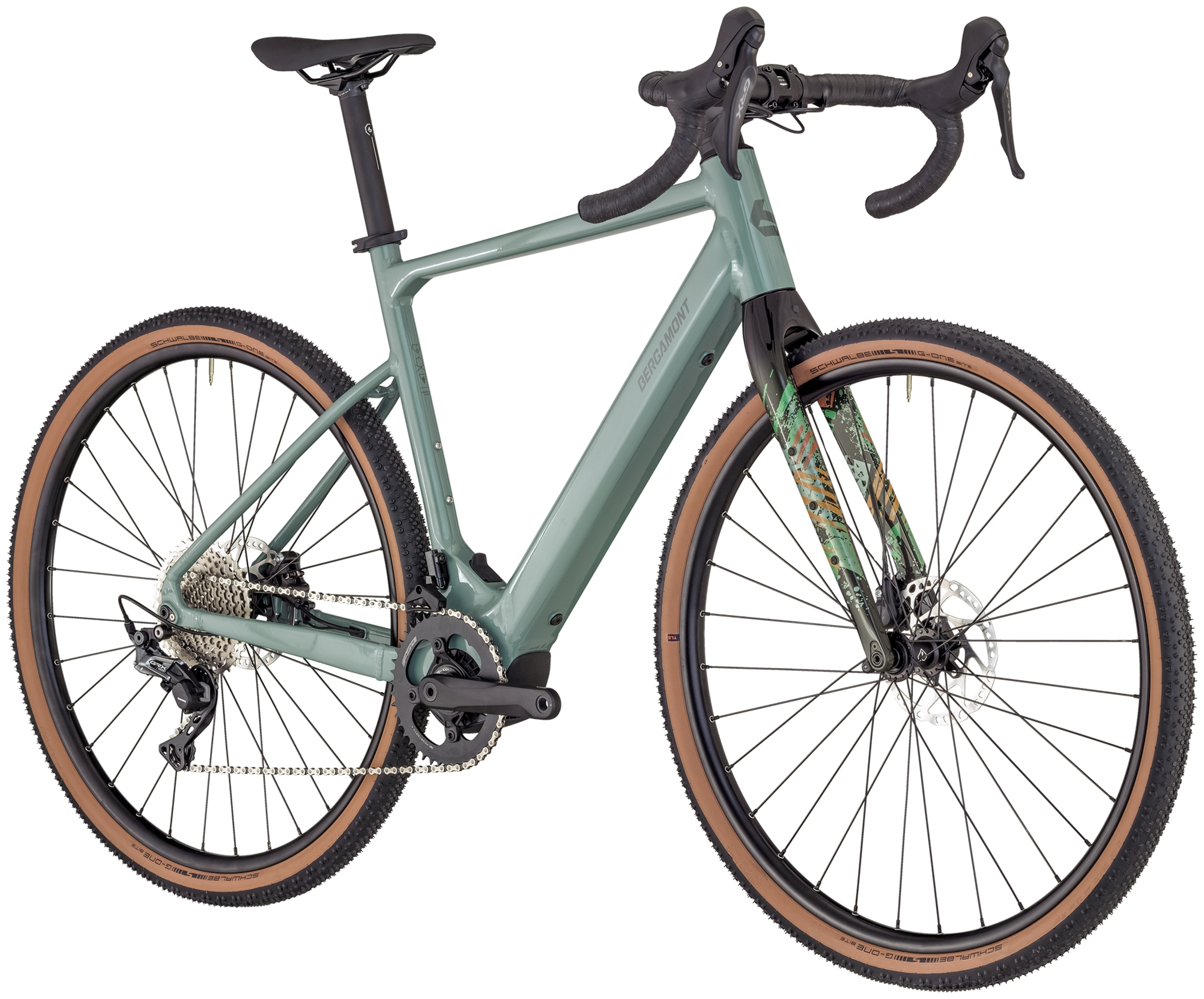 Bergamont E-Grandurance 7 shiny rainy green