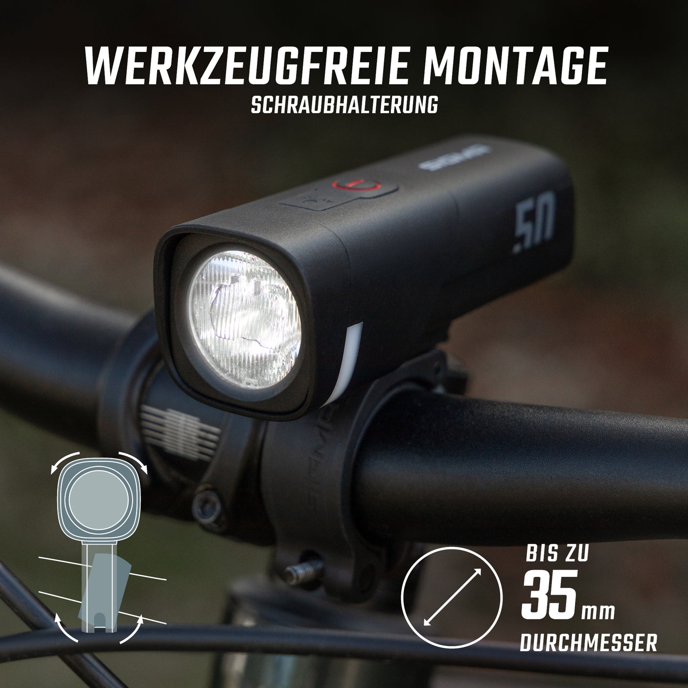 Sigma Aura 50 Frontlicht