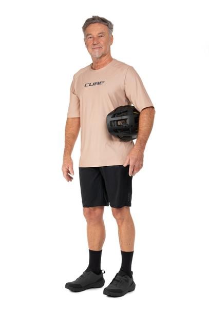 Cube Funktionsshirt kurzarm beige