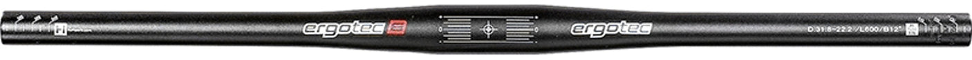 Ergotec Flatbar Lenker Ø31,8mm 780B Alu schwarz