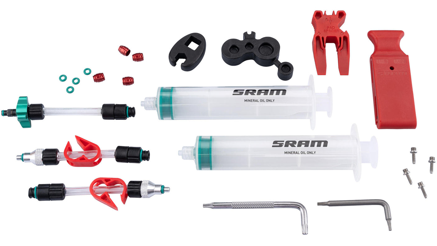 SRAM Entlüftungskit Standard (Mineralöl) ohne Mineralöl für DB8/Maven transparent/grün