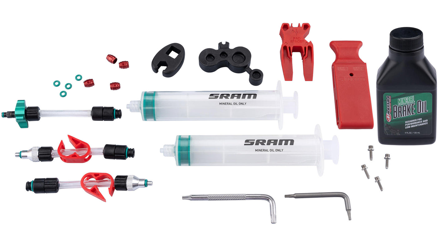 SRAM Entlüftungskit Standard (Mineralöl) inkl. Maxima Mineralöl für DB8/Maven transparent/grün