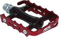 NC-17 Plattformpedal Trekking Pro, Alu, Präzisionslager schwarz/rot – aktuelle Variante