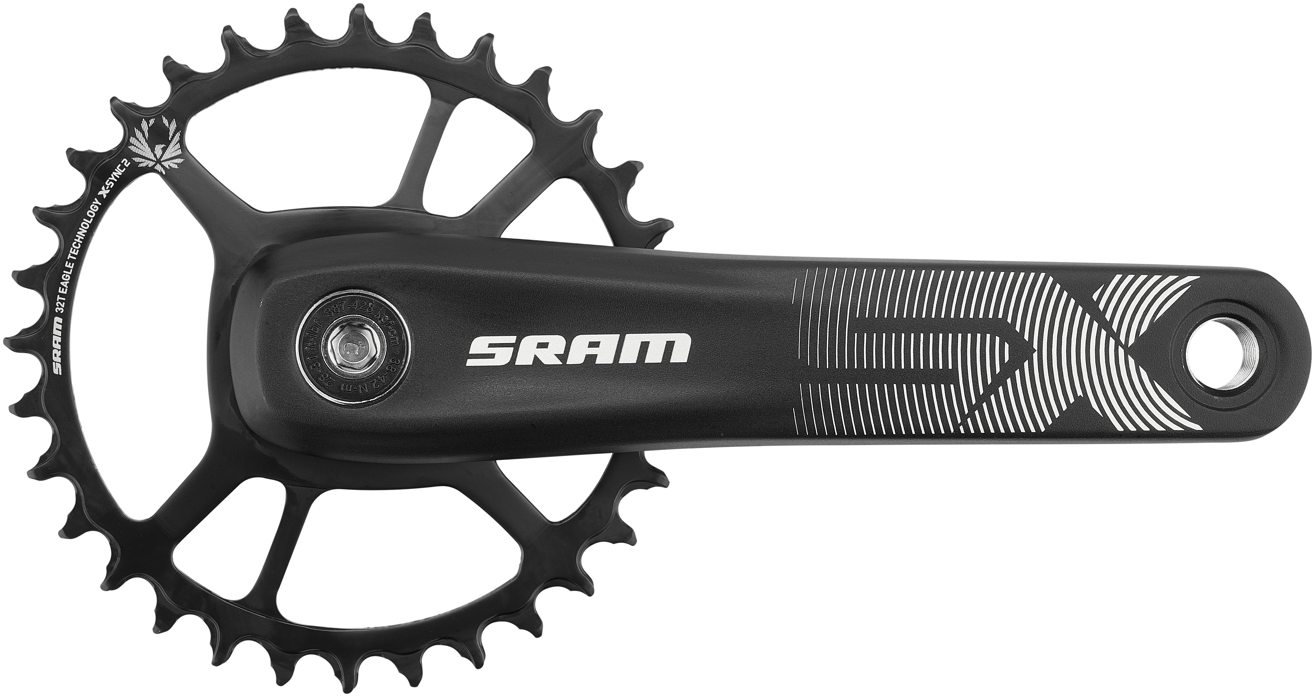 SRAM SX Eagle Power Spline Kurbelsatz 32Z 12-fach Boost schwarz