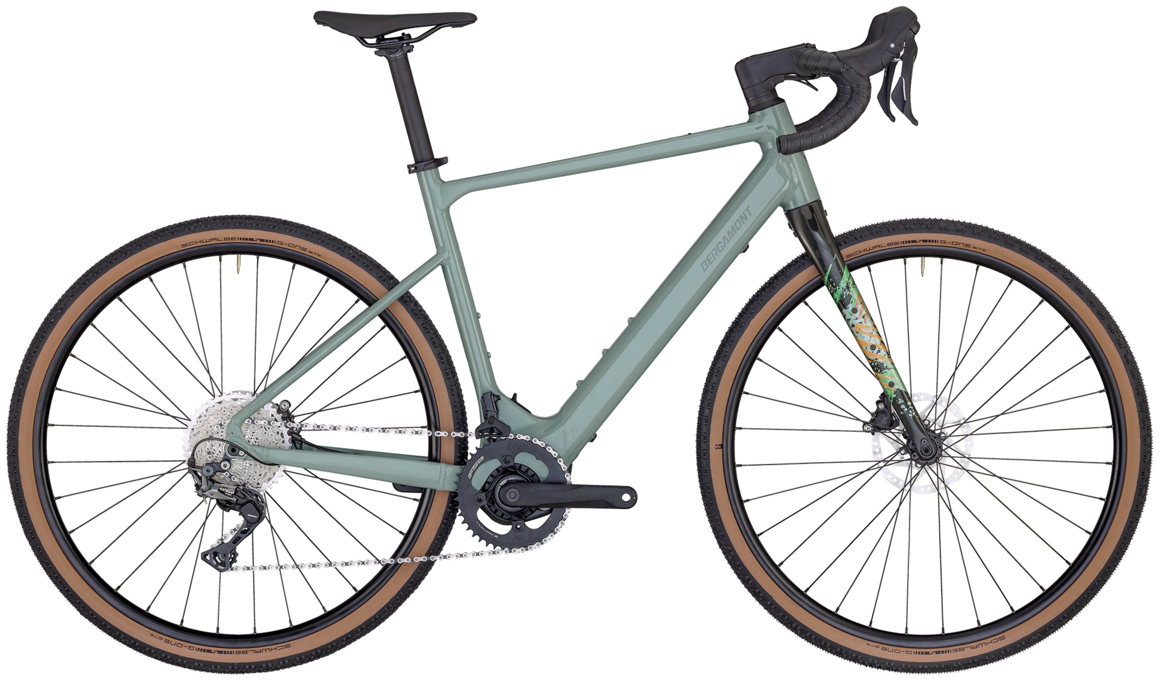 Bergamont E-Grandurance 7 shiny rainy green