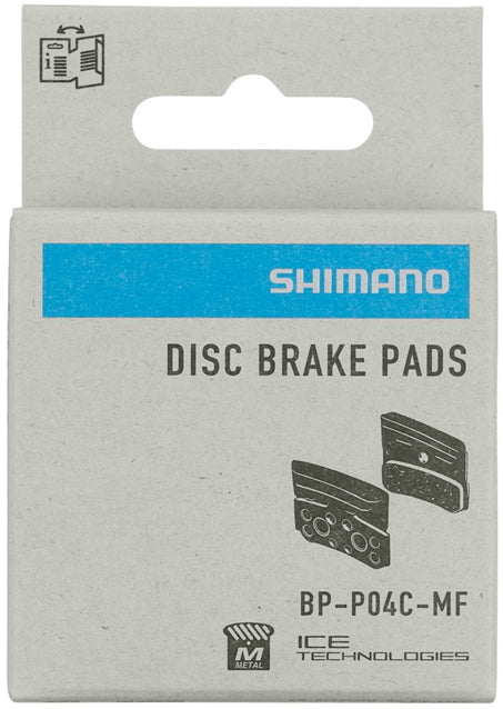 Shimano Scheibenbremsbelag P04C-MF, Metall mit Kühlrippen