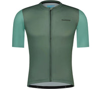 Shimano ARIA Short Sleeve Jersey | Herren Radtrikot kurzarm | Restore Green – aktuelle Variante