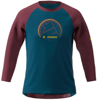 Zimtstern PureFlowz Shirt 3/4 | Herren Radtrikot langarm | French Navy/Windsor Wine – aktuelle Variante