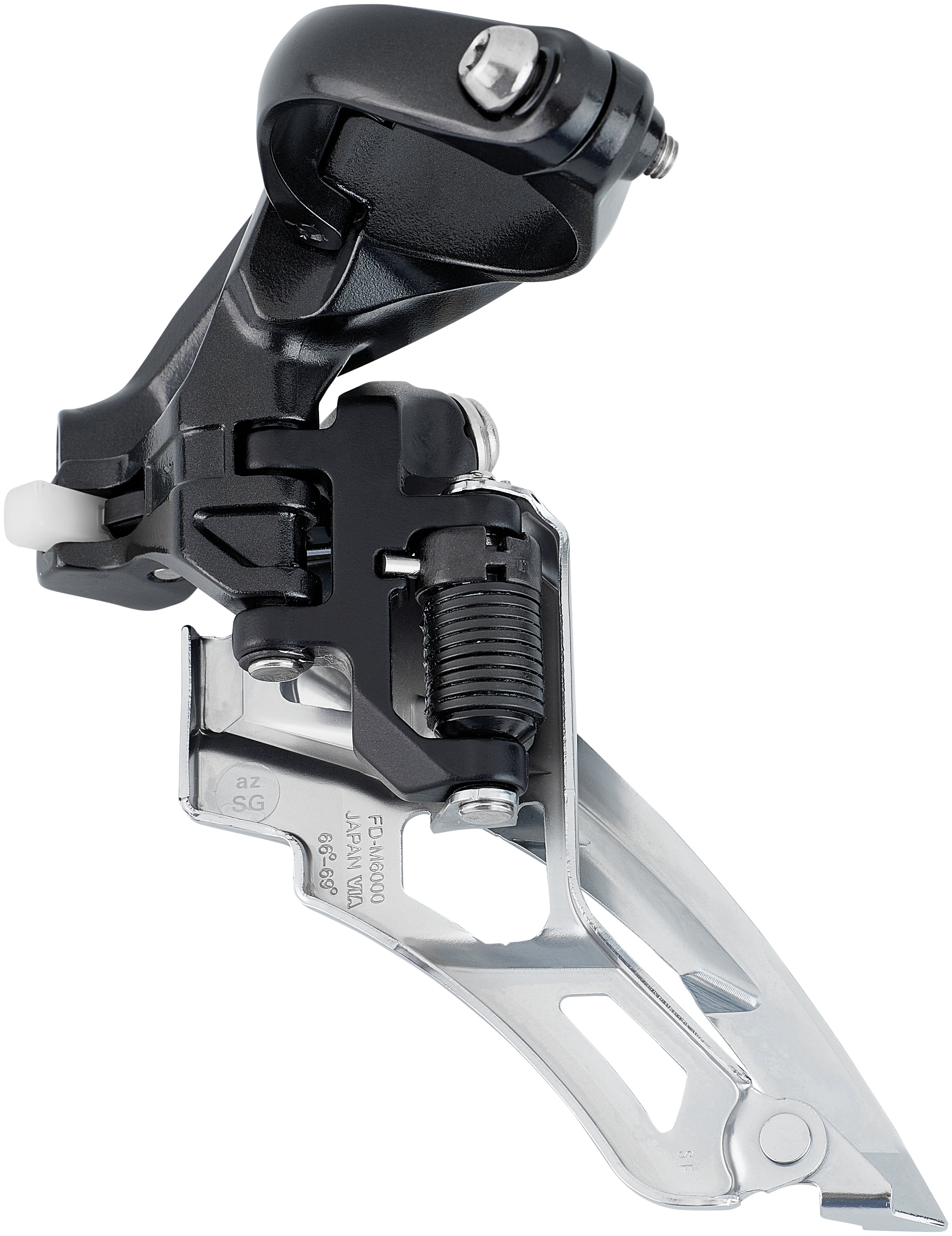 Shimano Deore MTB FD-M6000 Umwerfer 3x10-fach Side Swing Schelle Hoch schwarz/silber