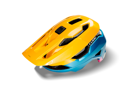 CUBE Helm TROOPER yellow´n´blue´n´pink