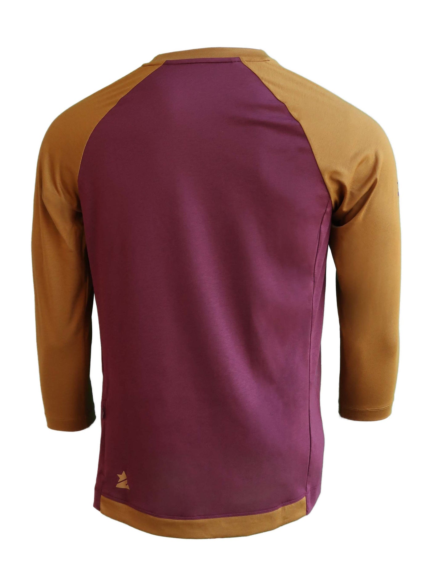 Zimtstern PureFlowz Shirt 3/4 Men Windsor Wine/Golden Brown