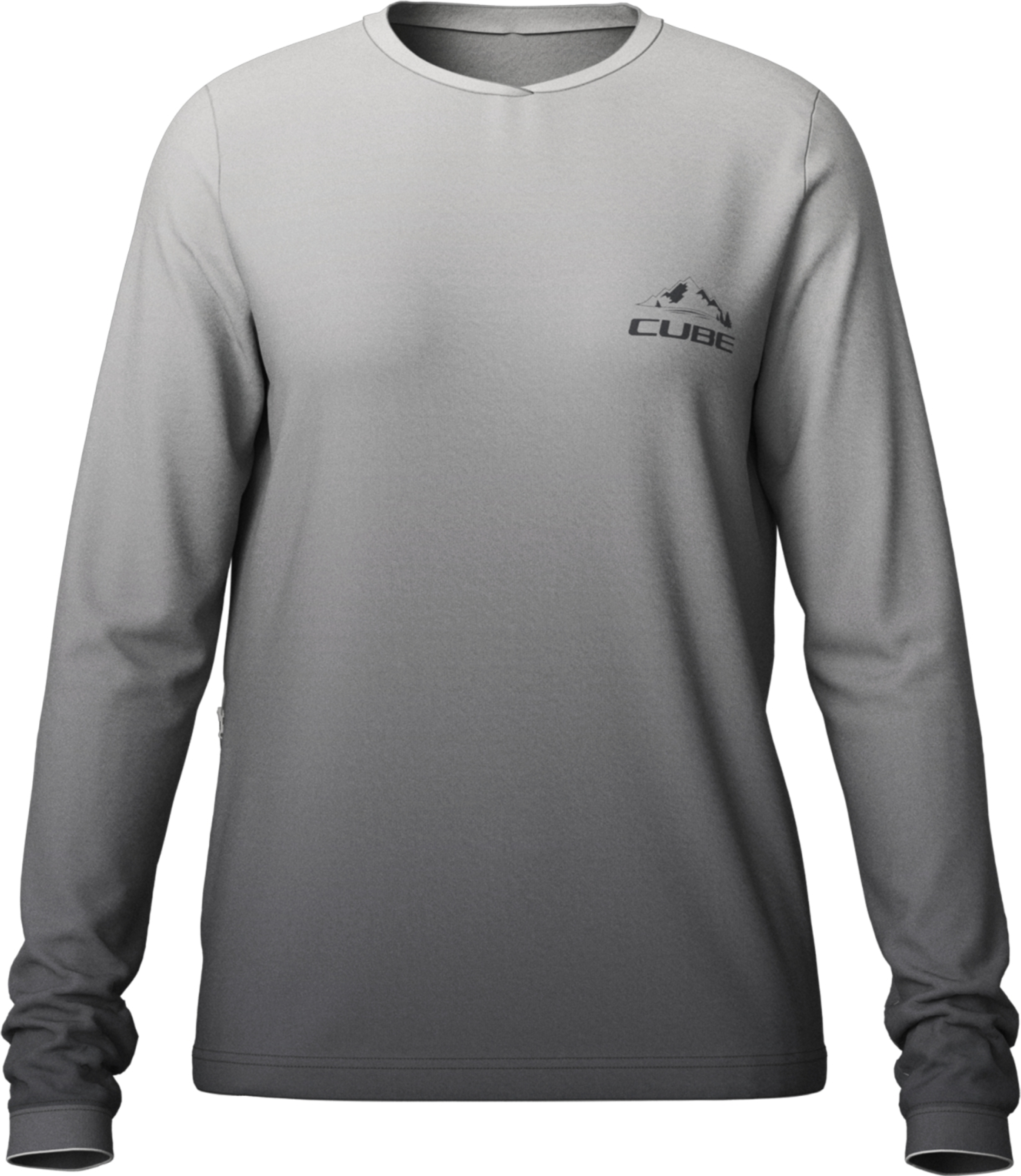 Cube MTB Rundhalstrikot Soft Touch langarm grey
