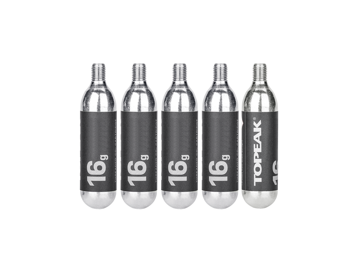 Topeak CO2 Kartusche mit Gewinde 16g 5 Stück