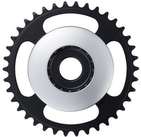 Shimano STEPS E6100 Kettenblatt Cl:46,5mm ohne Kettenschutz silber – aktuelle Variante