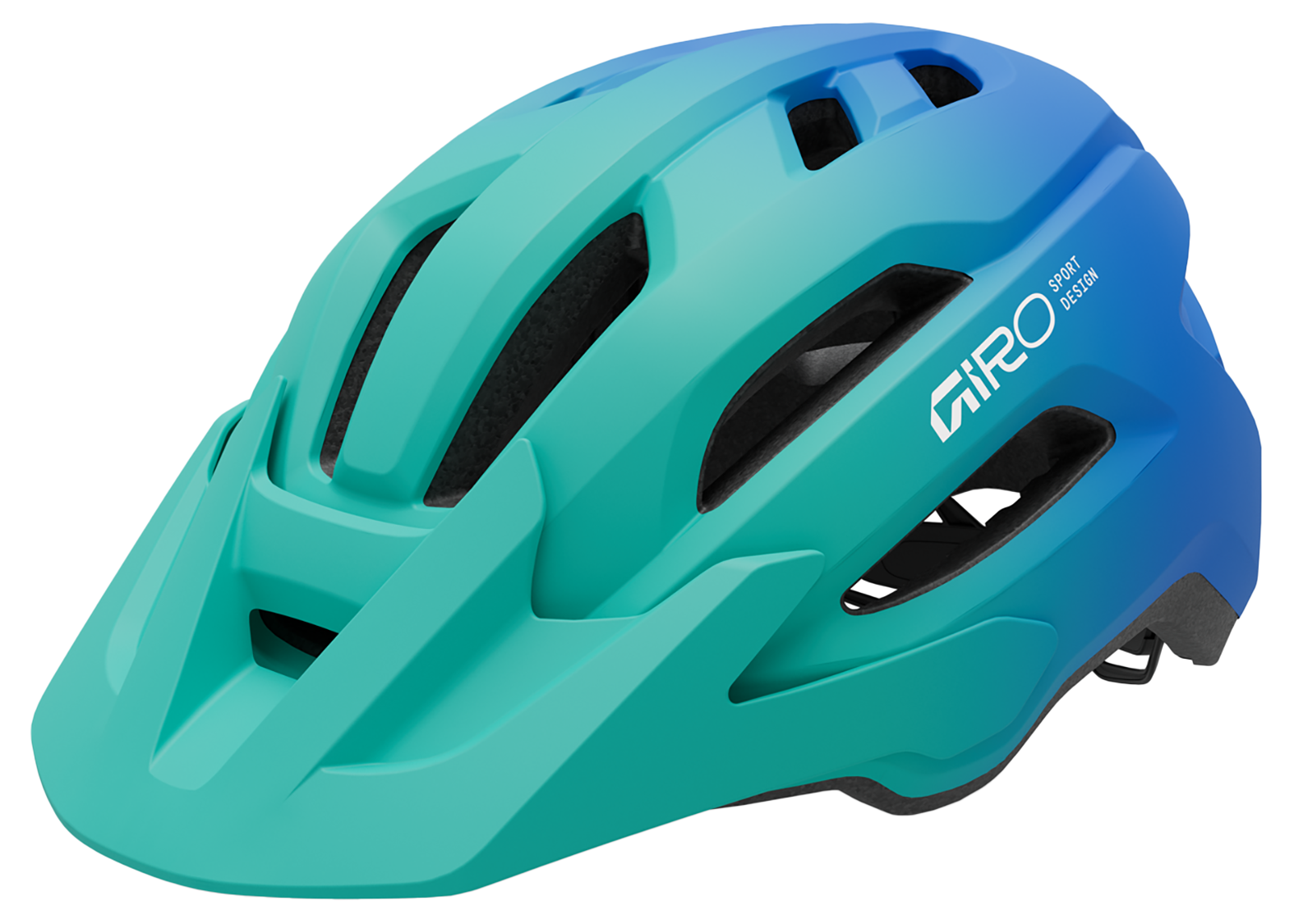 Giro Fixture II Y Jugend-Helm matte green/blue